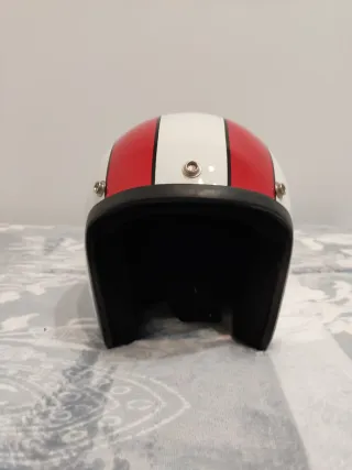 Casco Bandit Blanco y Rojo