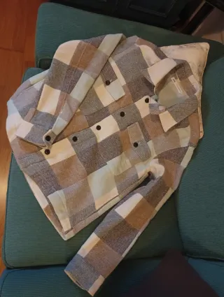 Camisa/Chaqueta Zara Cuadros Multicolor