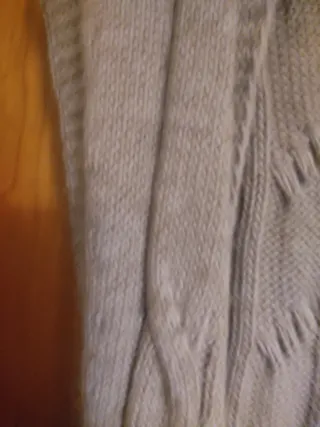 Chaleco largo de lana talla L