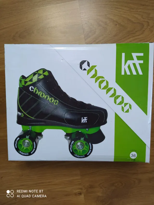 Patines Cronos de hockey de 4 ruedas, talla 36