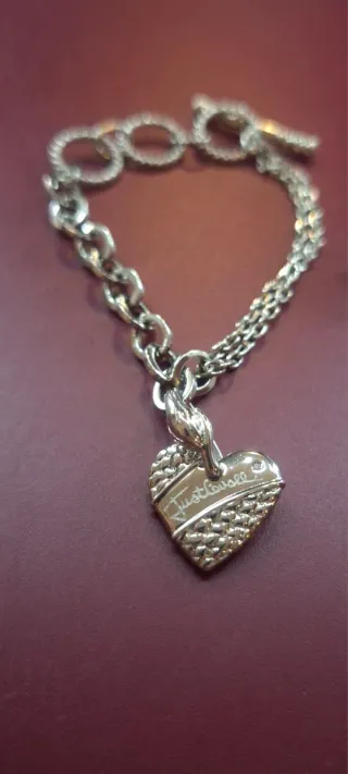 Bracciale Just Cavalli cuore argento