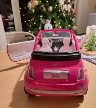 Coche Barbie Fiat 500 Rosa