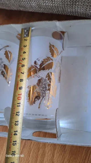 Juego 6 vasos Luminarc dorados