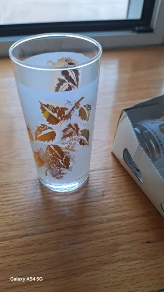 Juego 6 vasos Luminarc dorados