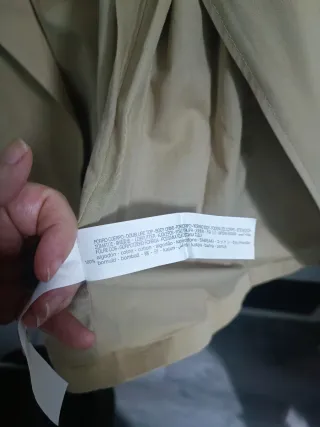 Gabardina Stradivarius Beige Talla L.