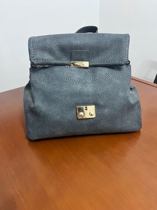 Bolso mano gris mujer