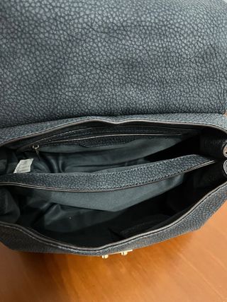 Bolso mano gris mujer