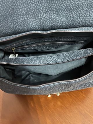 Bolso mano gris mujer