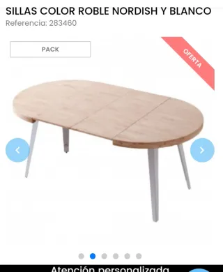 Tavolo rotondo e 4 sedie da pranzo