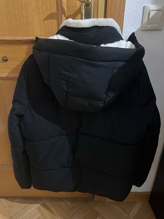 Abrigo Hollister Negro Mujer Talla M