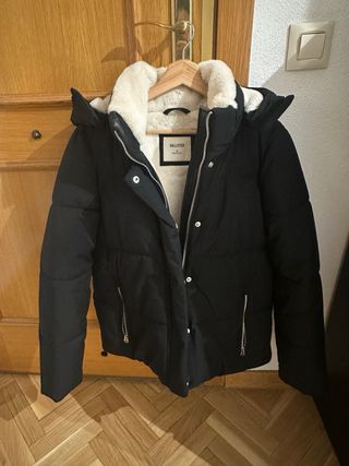 Abrigo Hollister Negro Mujer Talla M