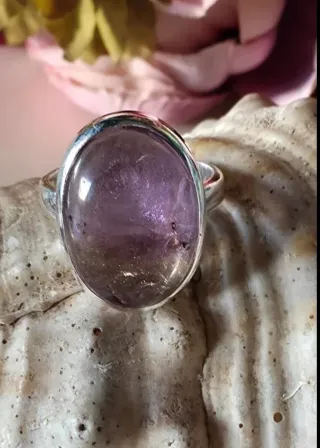 Anillo de Plata Ley y Ametrino.