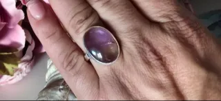 Anillo de Plata Ley y Ametrino.