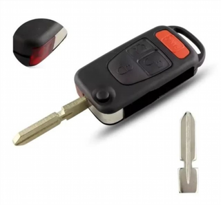 Carcasa llave Mercedes 4 botones