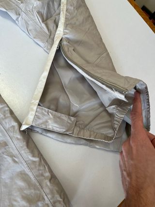 Pantalones de esquí mujer beige y blanco