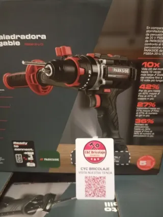 Taladro Percutor Parkside 20 voltios performance