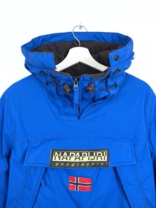 Chaqueta Anorak Napapijri Forrado Impermeable Azul