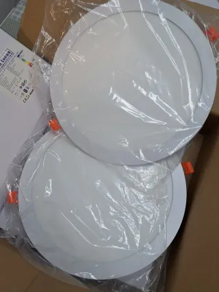 Pack 2 Downlight LED Panel Empotrable Redondo