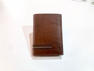 Cartera de piel Paco Martinez marrón