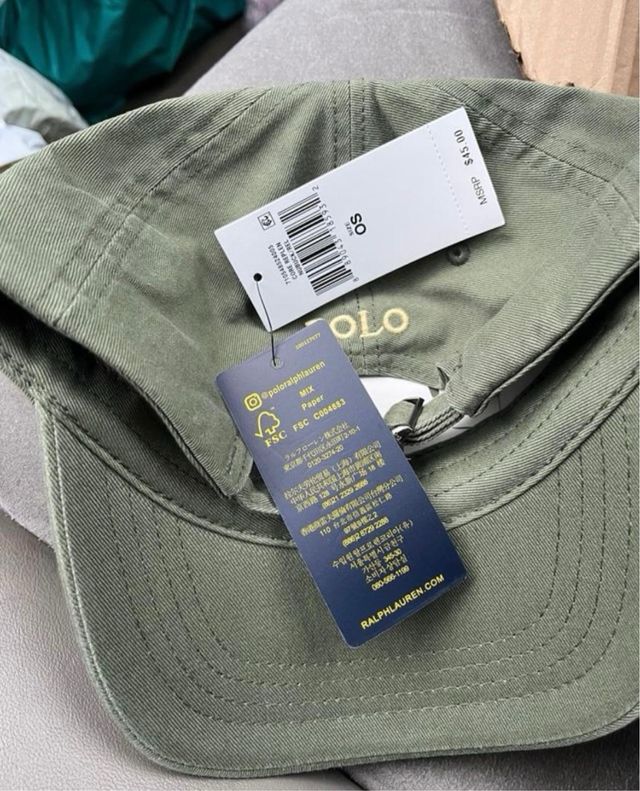 Gorras Polo Ralph Lauren Beige y Verde