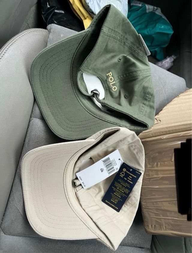 Gorras Polo Ralph Lauren Beige y Verde