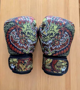 Guantes de Boxeo Buddha Dragón Rojo