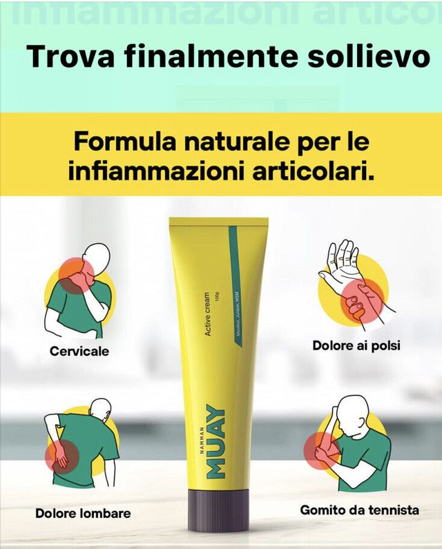 Pomata antinfiammatorio Namman Muay 100g + Omaggio