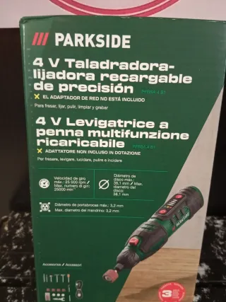 Dremel Parkside 4V Taladro/Lijadora Recargable