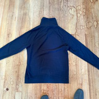 Sudadera cuello largo azul