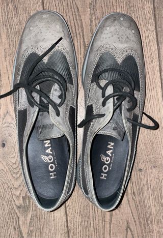 Zapatos Hogan Hombre Negro/Gris