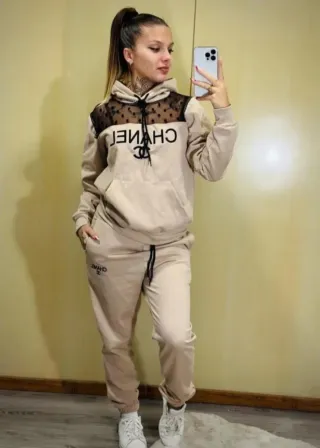 Chándal ch Beige Mujer