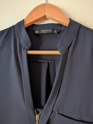 Blusa Zara Azul Talla S