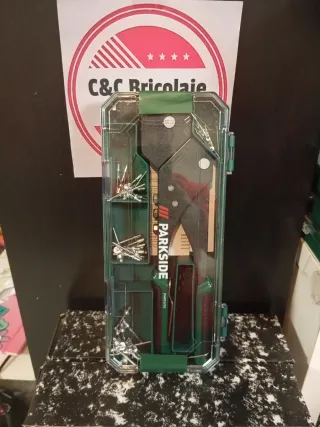 Parkside remachadora con remaches y estuche