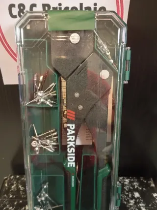 Parkside remachadora con remaches y estuche