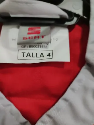 Chaqueta SEAT Talla XL Gris y Roja
