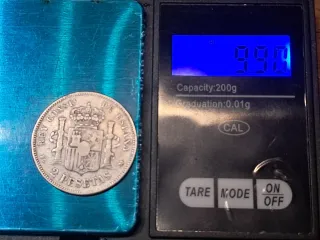 2 Pesetas Alfonso XIII 1892 Plata