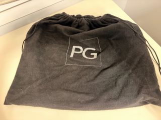 Bolso de mano estampado leopardo y azul