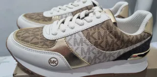 Zapatillas Michael Kors Marrones y Doradas