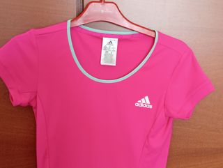 Camiseta deportiva Adidas rosa Talla XS