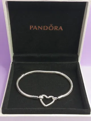 Pulsera Pandora Corazón Plata