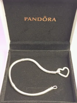 Pulsera Pandora Corazón Plata