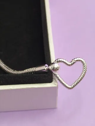 Pulsera Pandora Corazón Plata