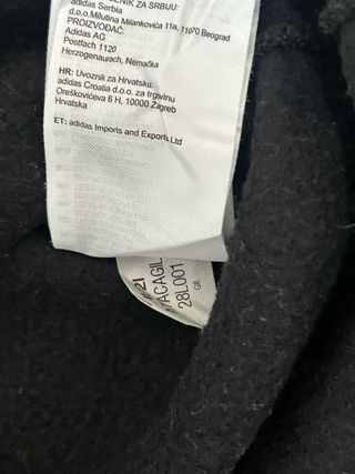 Sudadera Adidas Negra Talla S