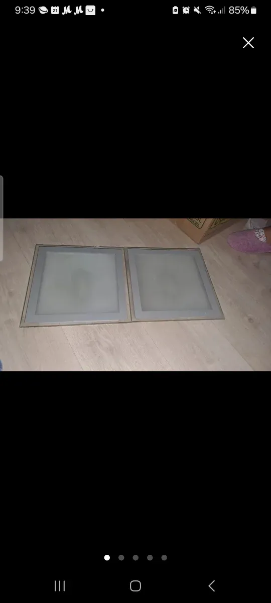 Pack 2 Lámparas cuadradas 20x20cm