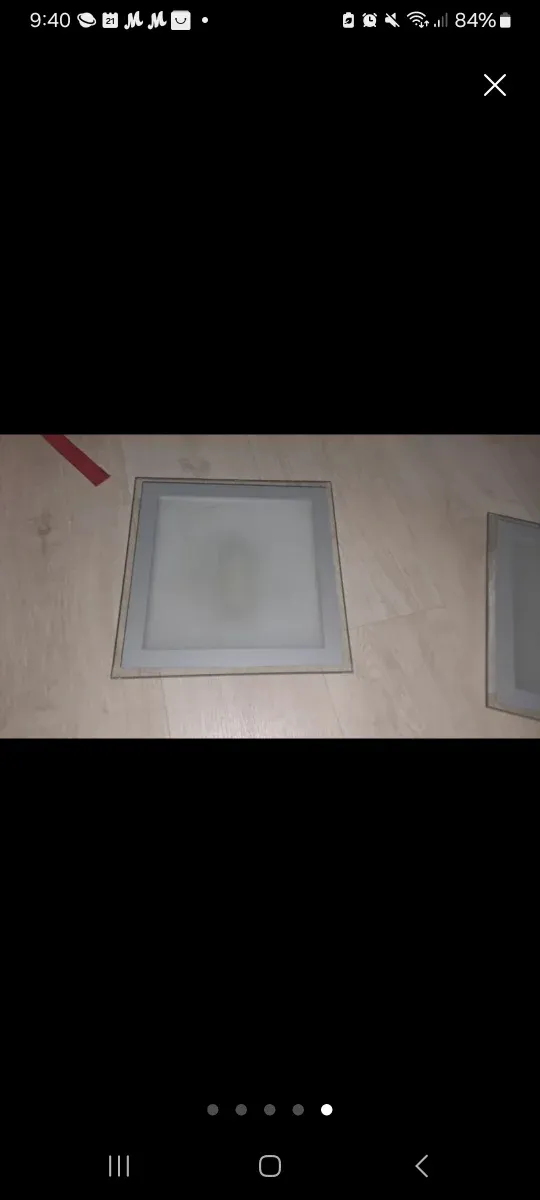 Pack 2 Lámparas cuadradas 20x20cm