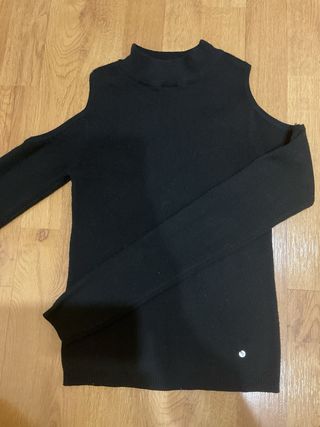 Jersey Brownie negro hombros descubiertos