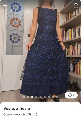 Vestido de fiesta azul