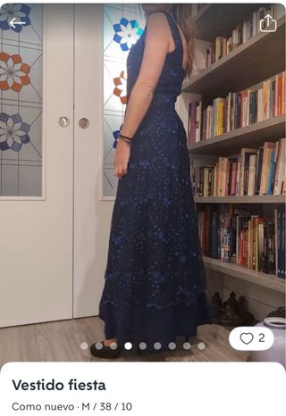 Vestido de fiesta azul