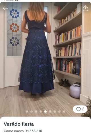 Vestido de fiesta azul
