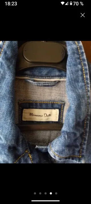 Chaqueta Vaquera Mujer Massimo Dutti Azul